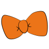 Orange Bow