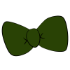 Dark Green Bow