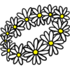 White Daisy Flower Crown