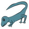 Teal Lizard