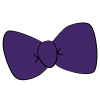 Dark Purple Bow